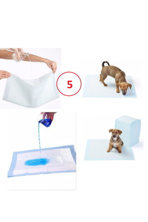 Washable Dog Pee Pad - 100 X 70 Cm 5 Pack