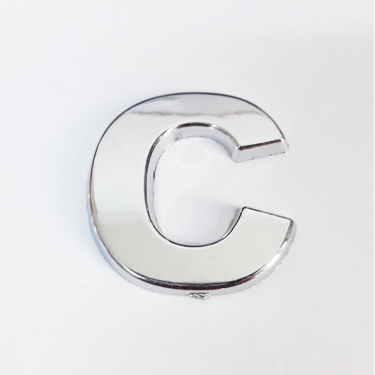 Cemax Letter C 3.75 cm Chrome Adhesive