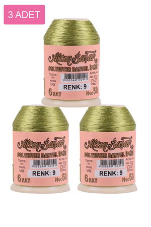 3 Pieces Altinbasak Oya and Lace Floss 20 gr - Turk - No: 009