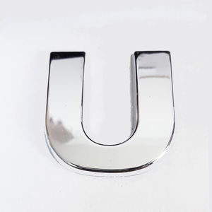 Cemax U Letter 3.75 cm Chrome Adhesive