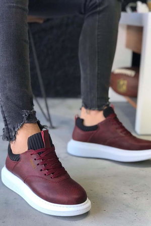 Casual Shoes Burgundy