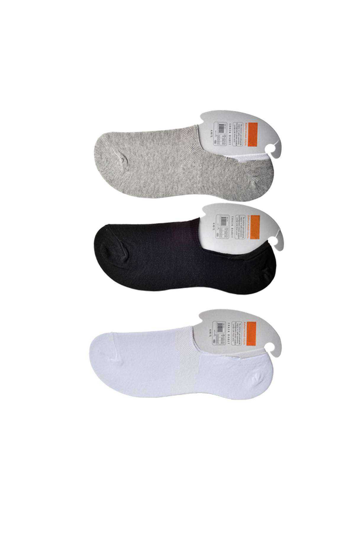 Black Gray and White Men's Babet Socks 9 pairs