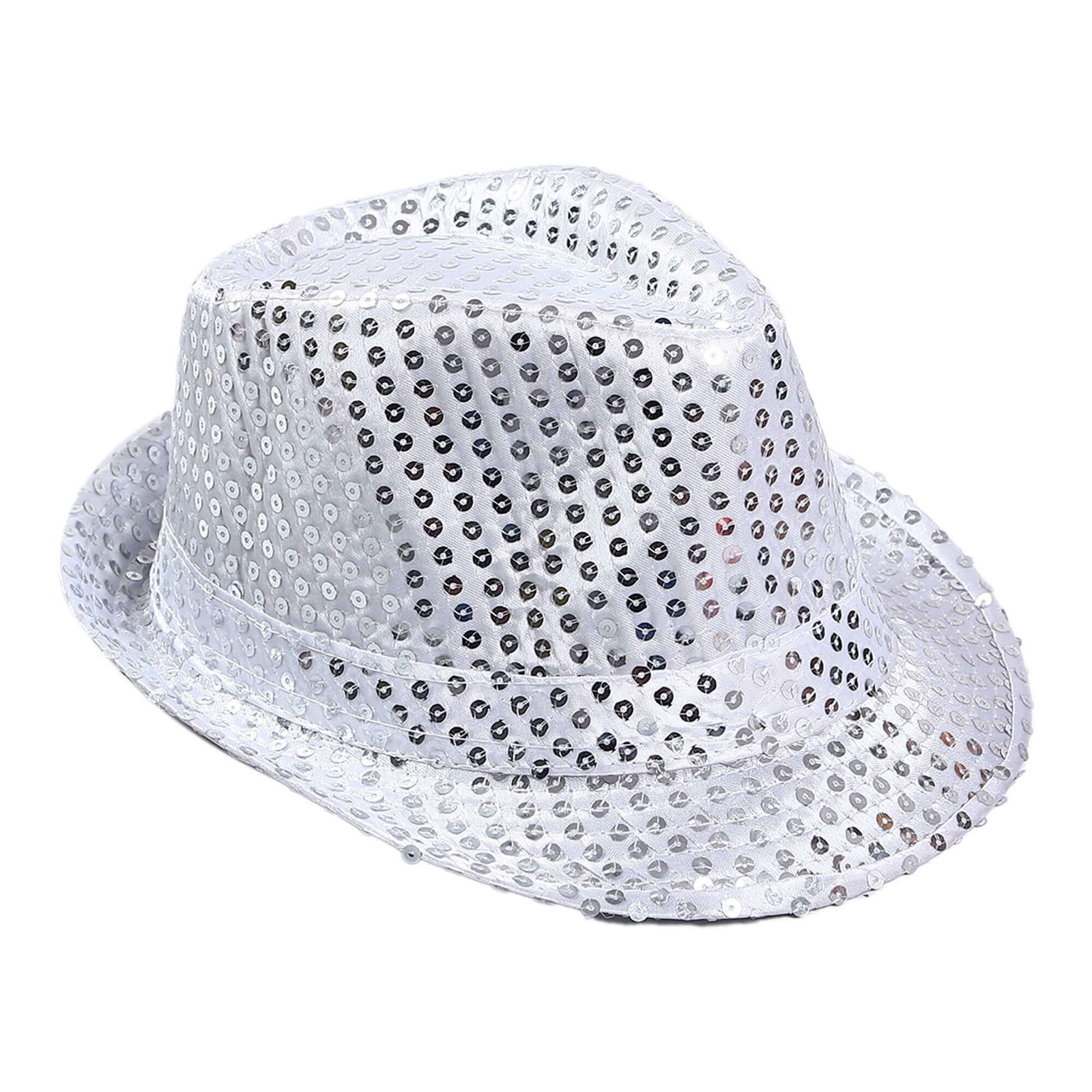 Child Size Silver Sequin Hat Show Hat Michael Jackson Hat 54 No