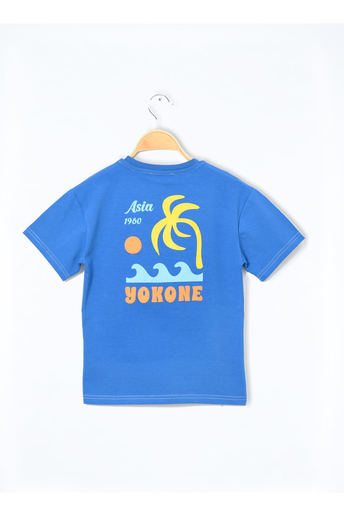 3-7 Age Pocket Printed T-Shirt Indigo