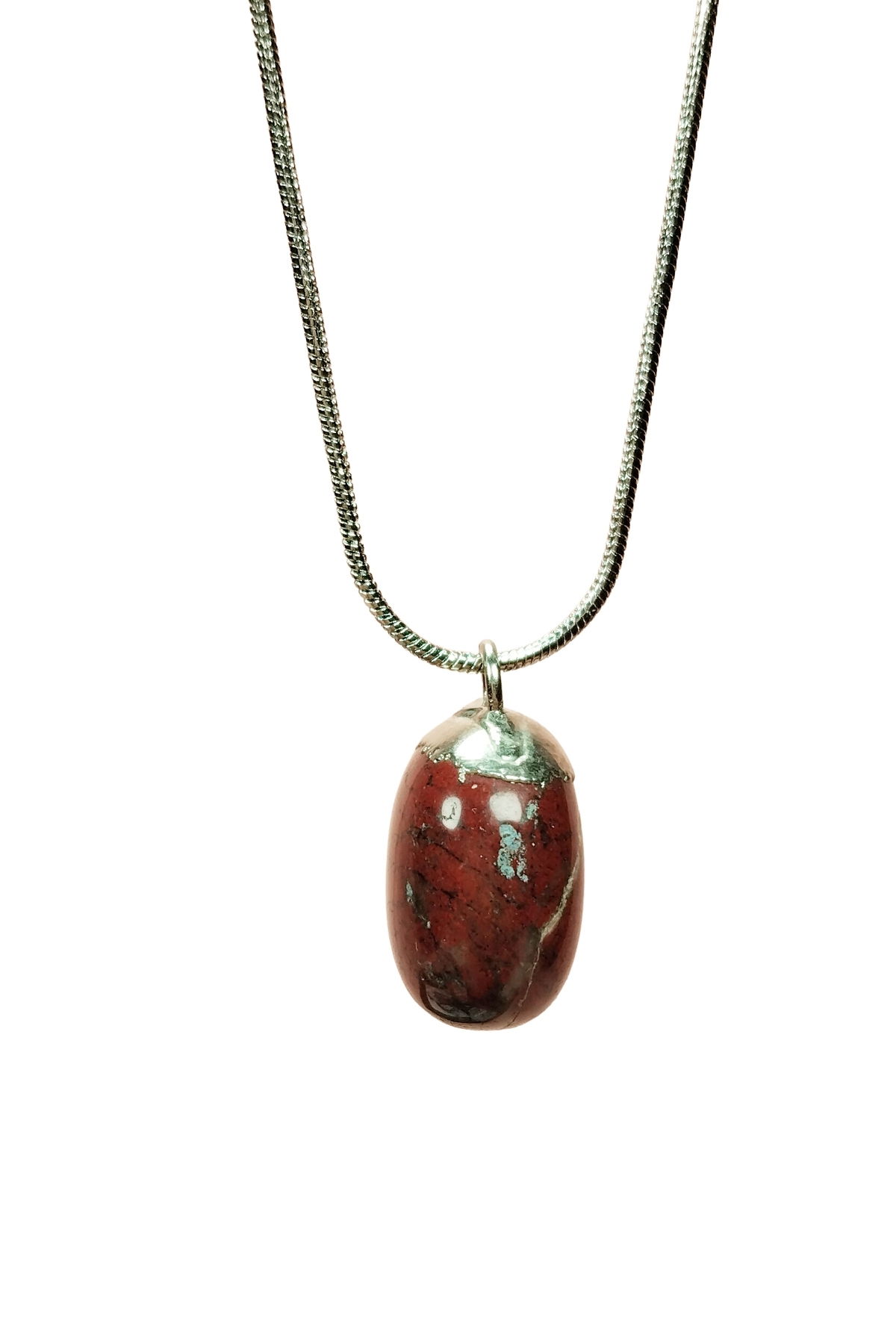 Kantasi Natural Stone Handmade Pendant with Chain: 2 cm Chain: 20 cm Boxed