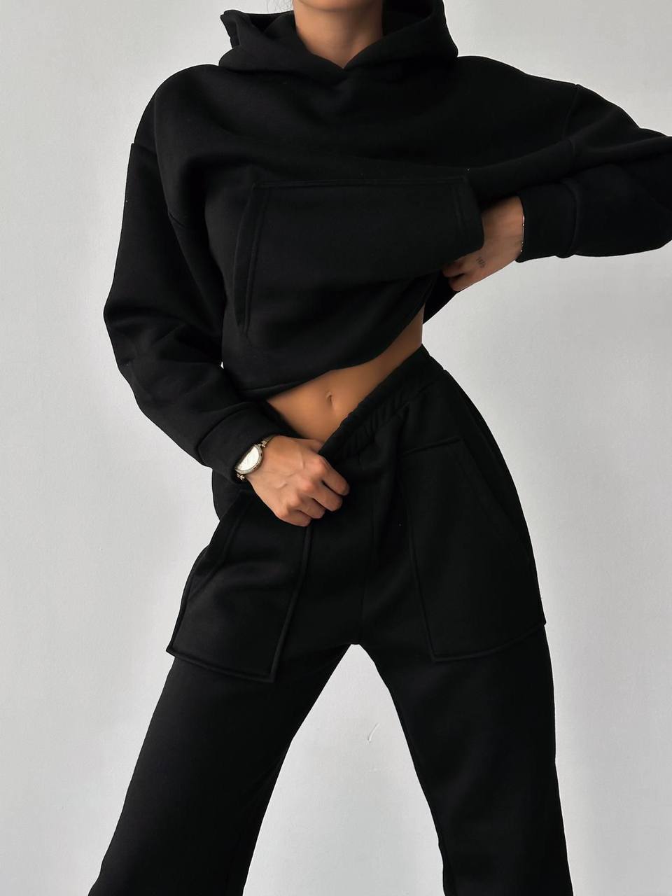 Women's Tracksuit Set - Black