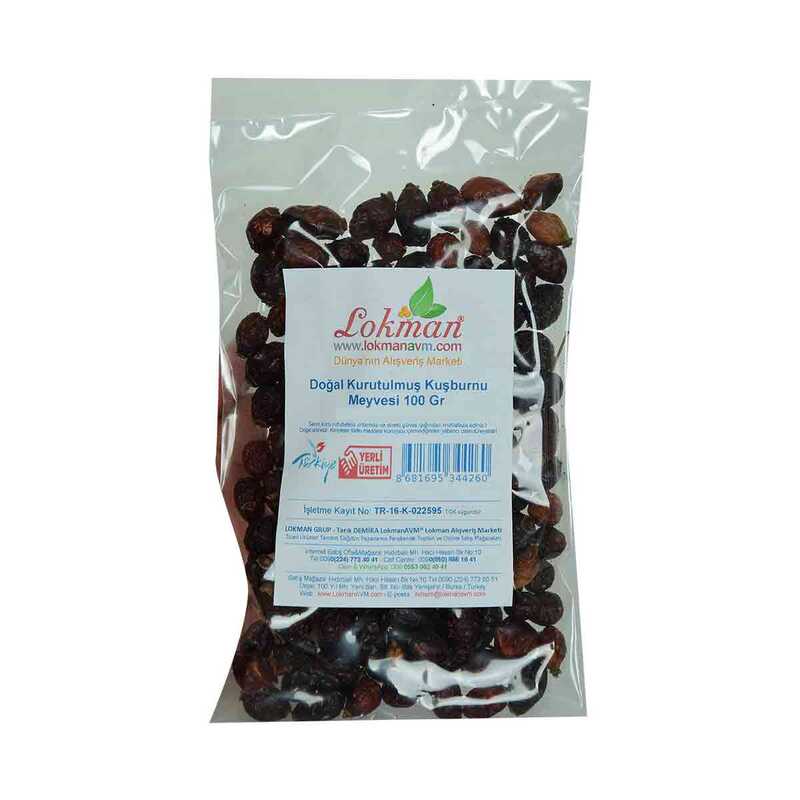 Rosehip Natural Dried 100 Gr Package