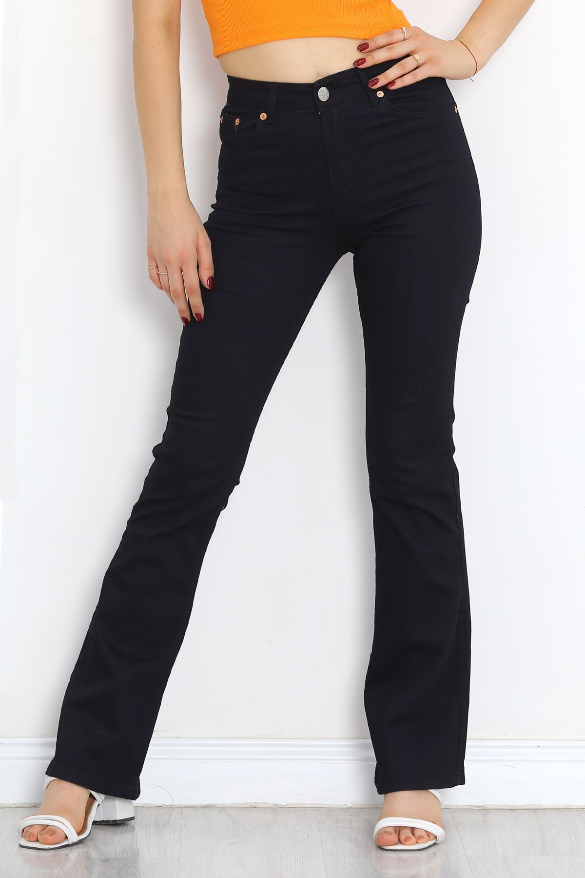 Flared Jeans Dark Blue