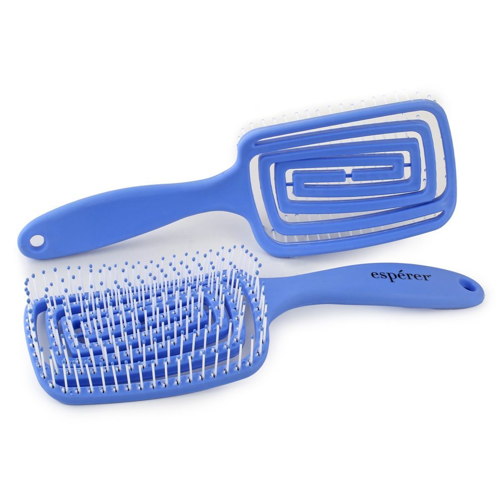 Special Hair Detangling Brush with Bun / Blue / JT8588