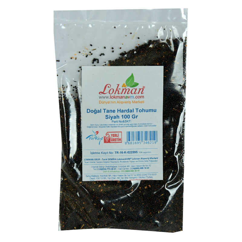 Mustard Seed Grain Natural Black 100 Gr Package