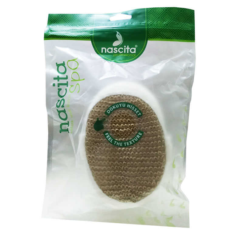 Sisal Shower Sponge Brown 10X14