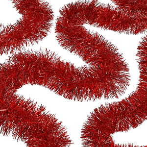 Mega Thick Glitter Ornament For Party 2 Meters Length 10 cm Width Red Imported