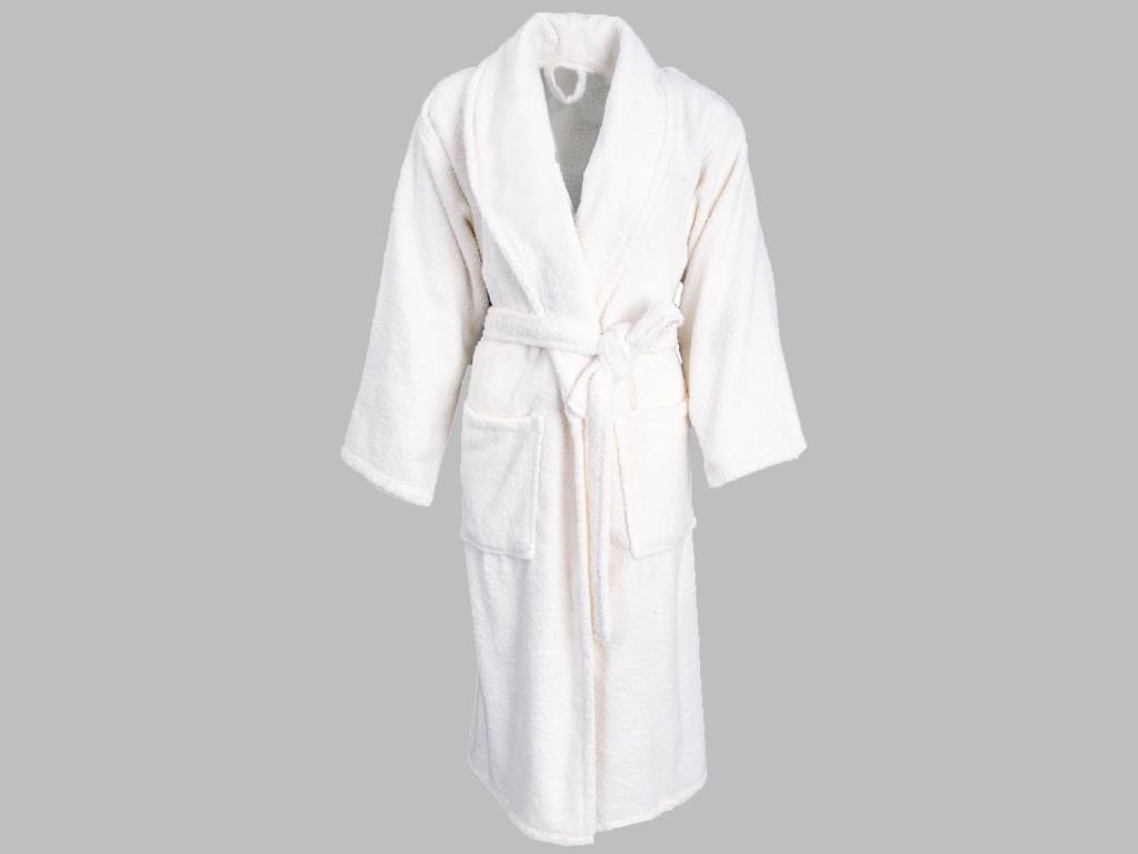 Cotton Single Bathrobe White