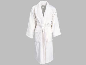 Cotton Single Bathrobe White