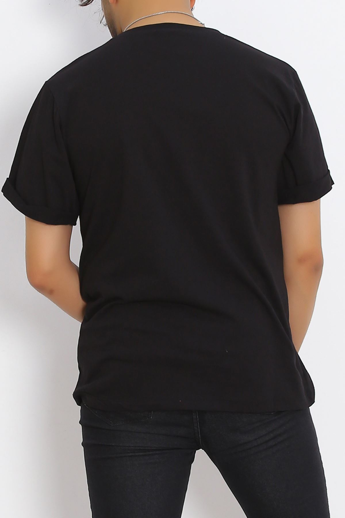 Men's T-shirt with Pockets Black