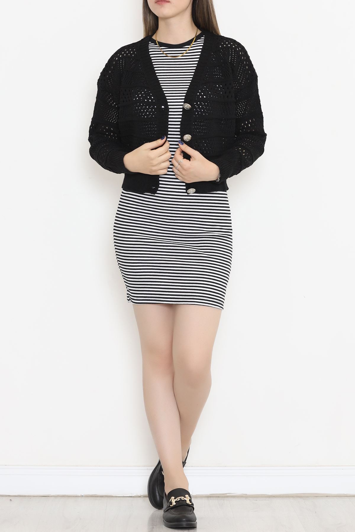 Buttoned Cardigan Black