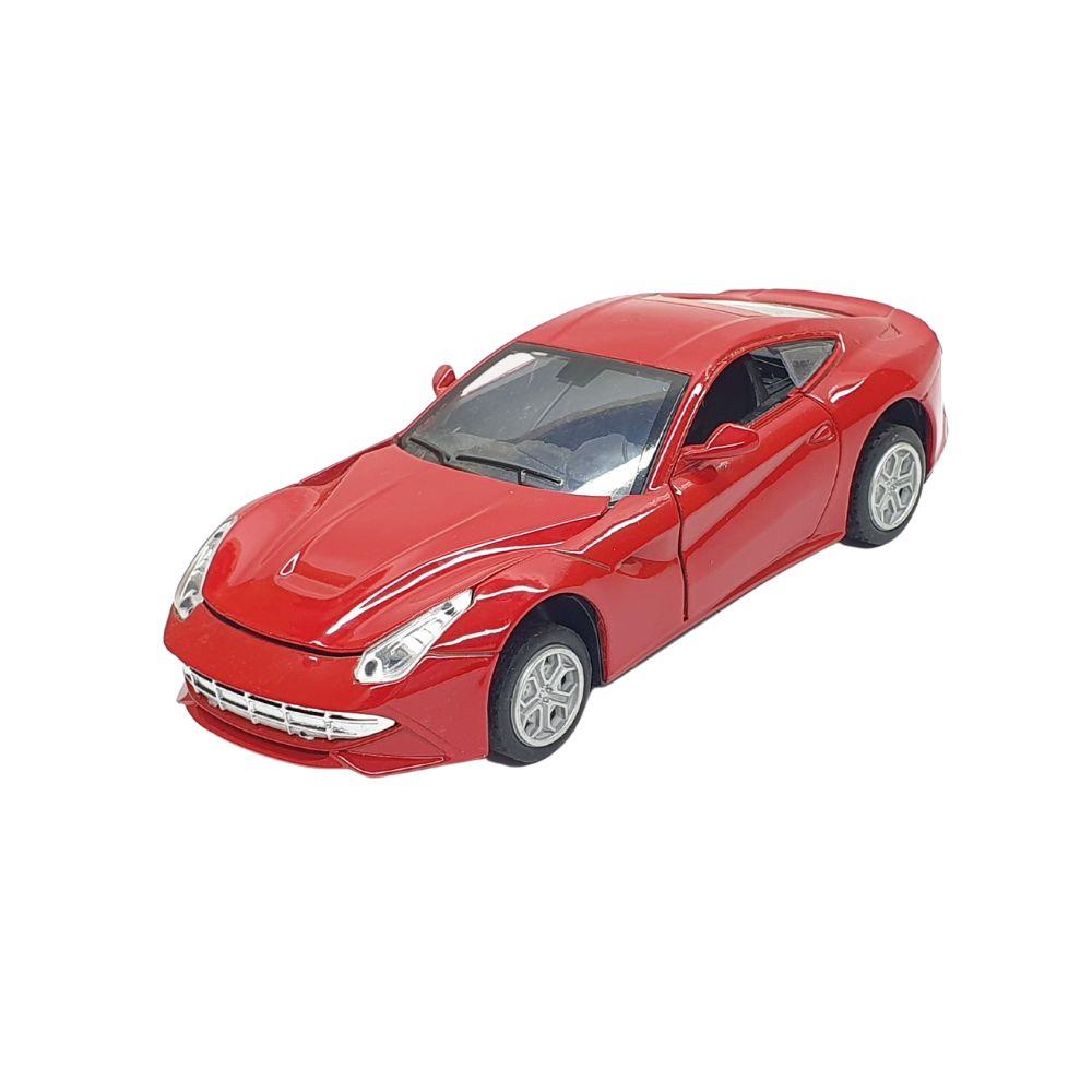 14 Cm Pull Drop Sports Car with Sound and Light Hood Opening