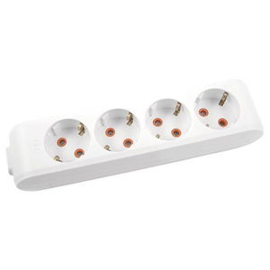 Viko Multi-Led Four Socket Grounded Child Proof Terminal Block-White