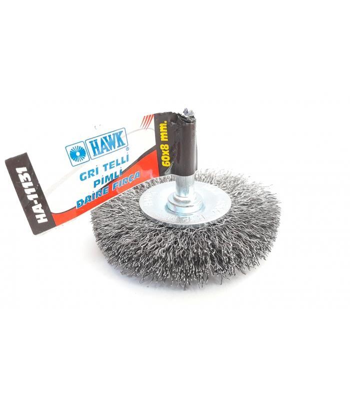 Hawk HA11131 Pin Gray Wire Circular Brush 60x8 mm