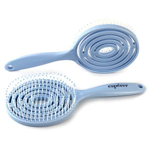 Special Hair Detangling Brush with Bun / Baby Blue / JT9212