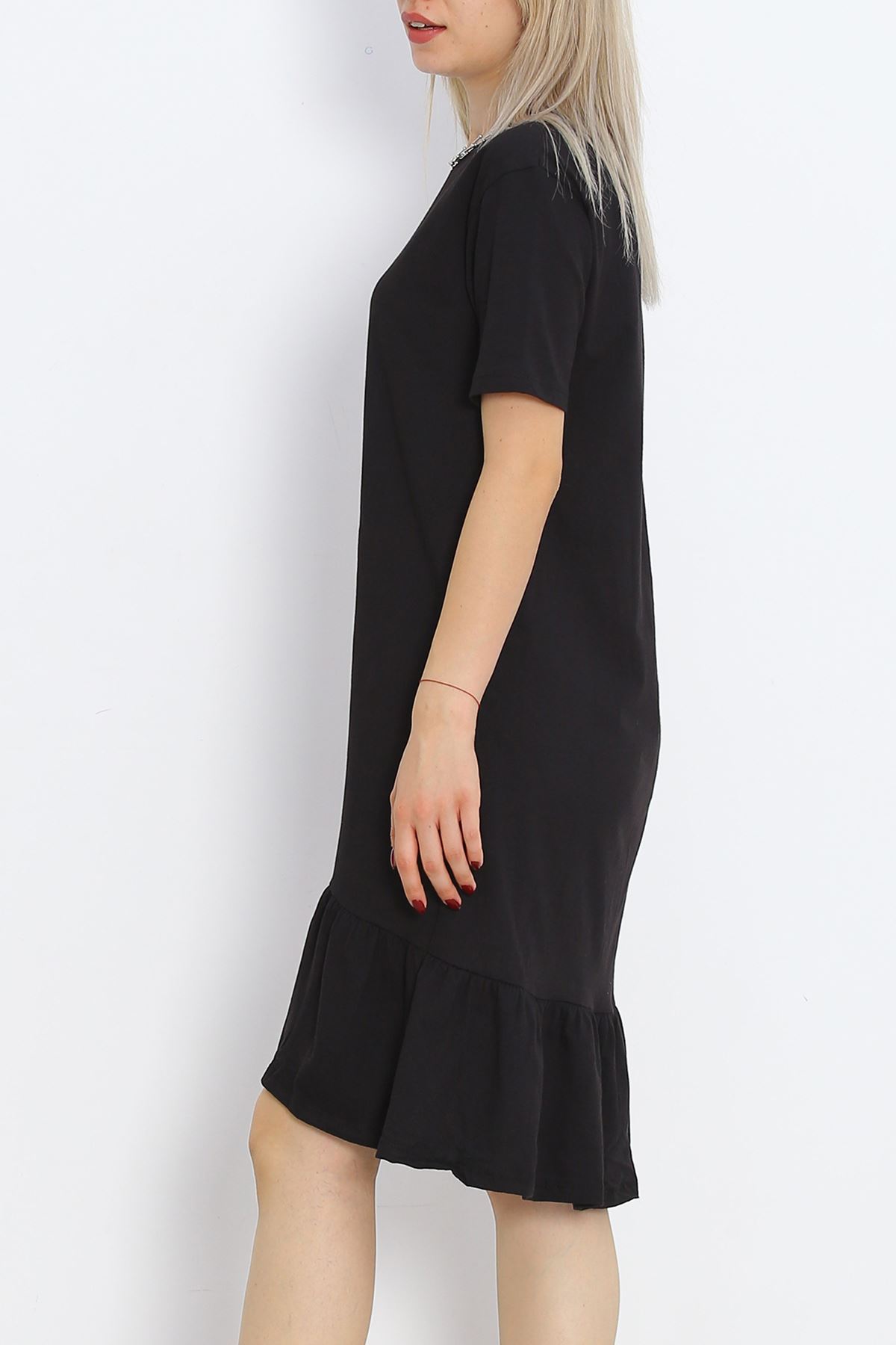 Ruffled Dress Black