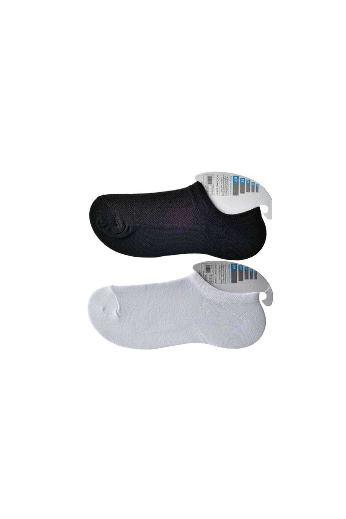 Black and White Men's Invisible Socks 6 pairs