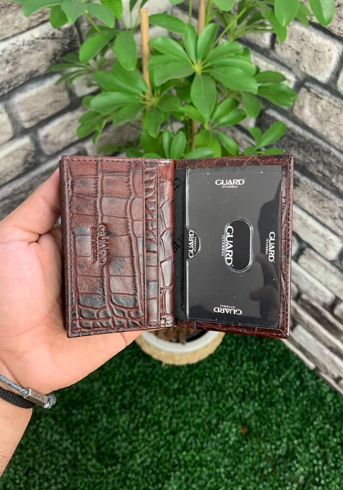 Taba Croco Leather Card Holder