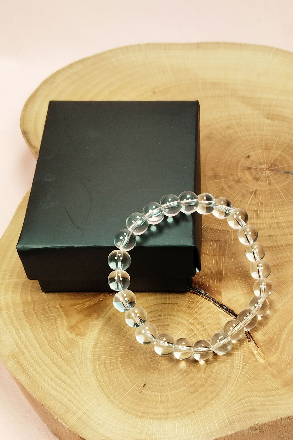 Quartz Natural Stone Bracelet Boxed