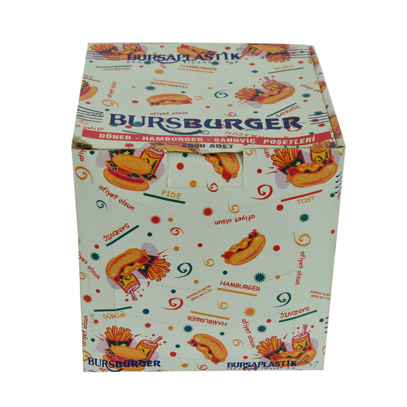 Bursburger Doner Hamburger Sandwich Bag 13X14 2000 Pieces