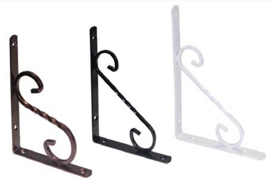 Wrought Iron Shelf Bottom No:1 White