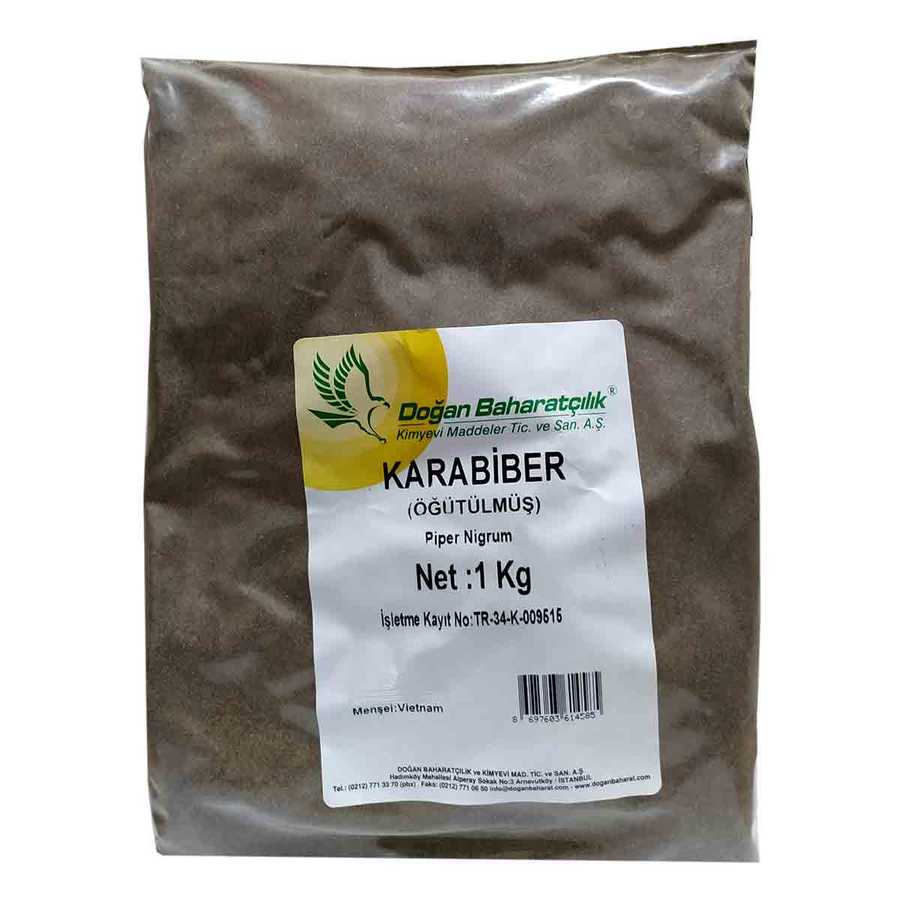 Black Pepper Natural Ground Pure 1000 Gr Package