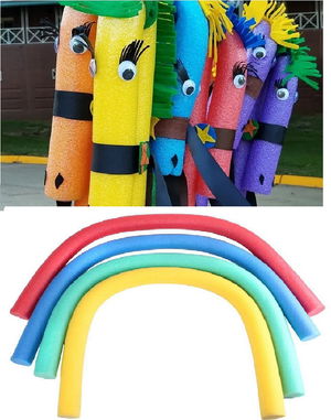 3 Pcs Colorful Kids Activity Foam Imagination Building Sausage Shape Making Foam (150 cm x 6 cm)