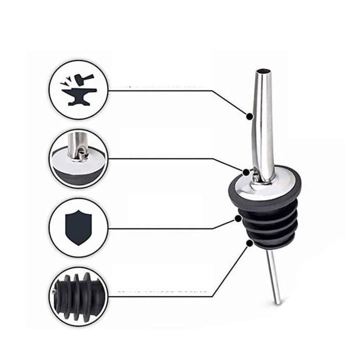 Bottle Tip Serving Apparatus Dropper Oil Dispenser -Bottle Stopper Continuous Flow Air Perforated