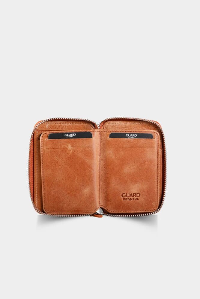 Gift Antique Tan Portfolio - Wallet Set