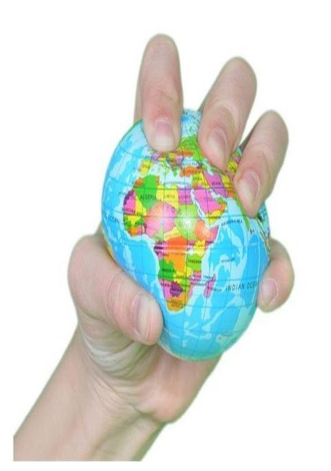 Stress Ball with World Map - Medium Size