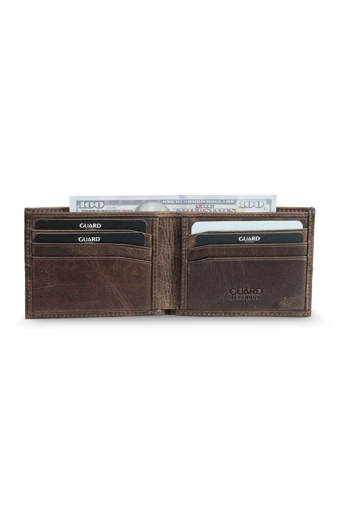 Antique Brown Slim Classic Leather Men's Wallet