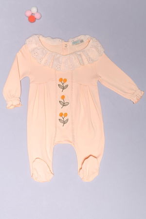 0-12 Month Baby Jumpsuit Salmon