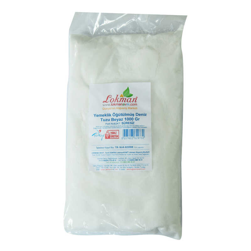 Edible Ground Sea Salt White 1000 Gr