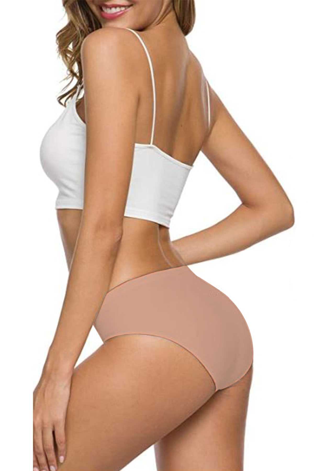 2Pcs Women's Seamless Laser Cut Stretchy Non-marking Panties S6