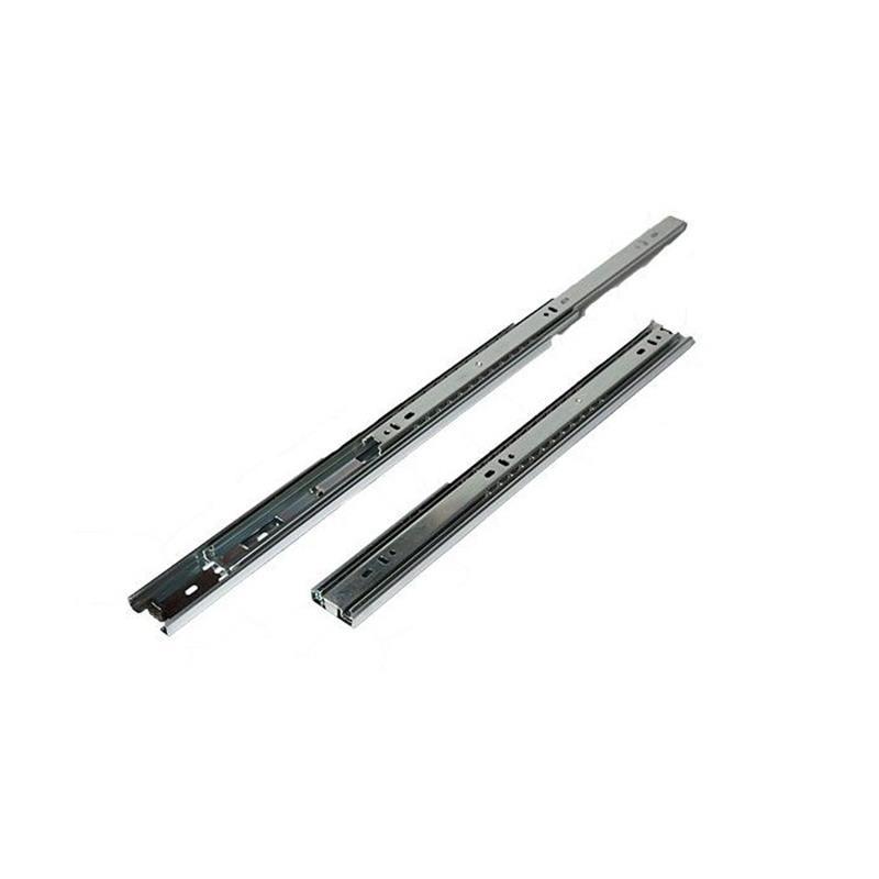 Double Extension 45 mm Telescopic Ball Bearing Drawer Rail 50 Cm