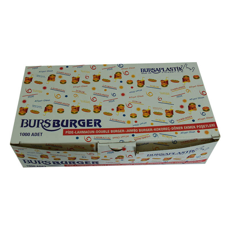 Bursburger Pita Lahmacun Burger Kokorec Doner Kebab Doner Bread Squeeze Bag 13X26 1000 Pieces