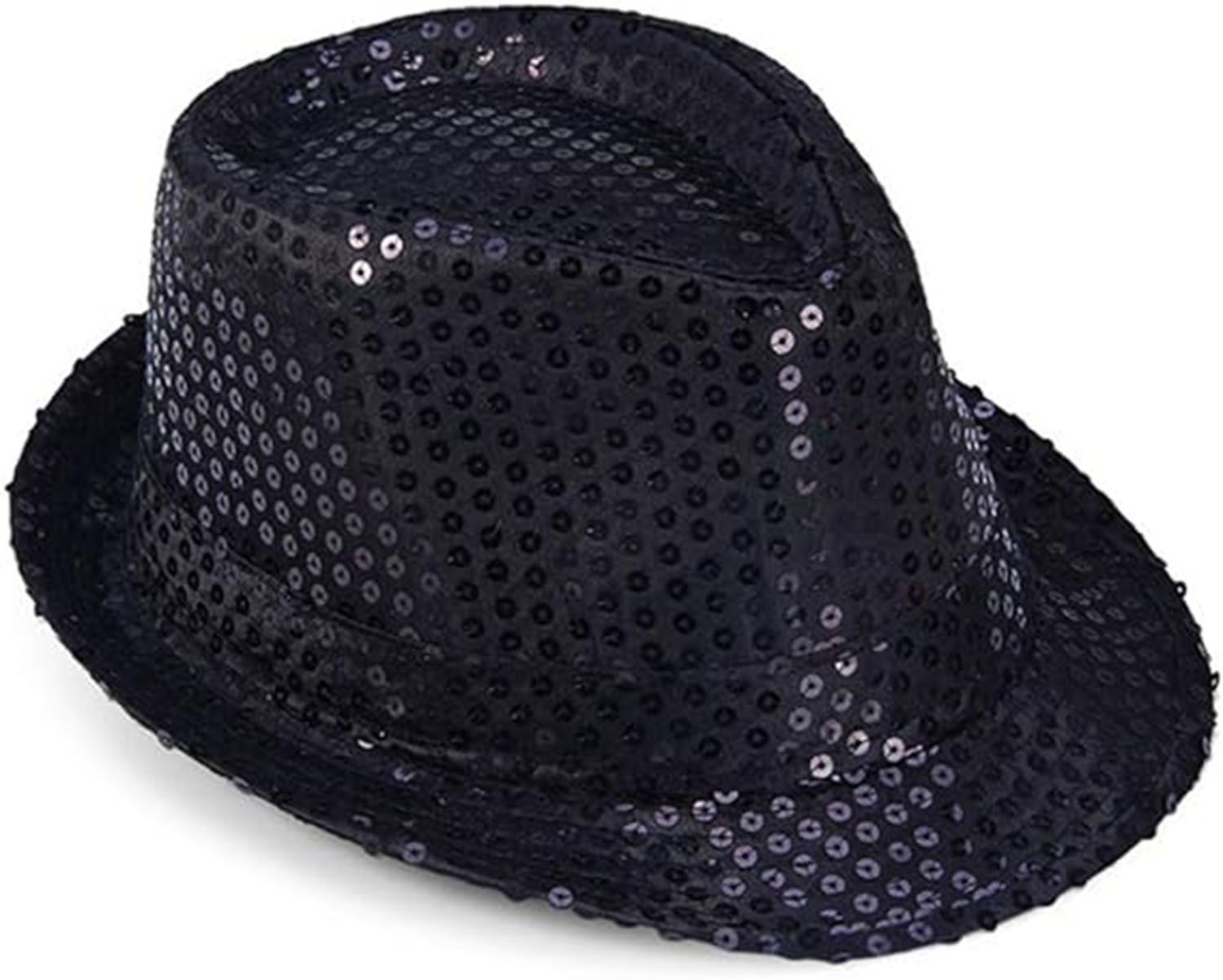 Child Size Black Sequin Hat Show Hat Michael Jackson Hat 54 No