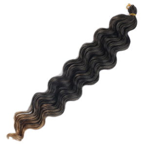 Water Wavy Look Hair / Black Caramel Ombré