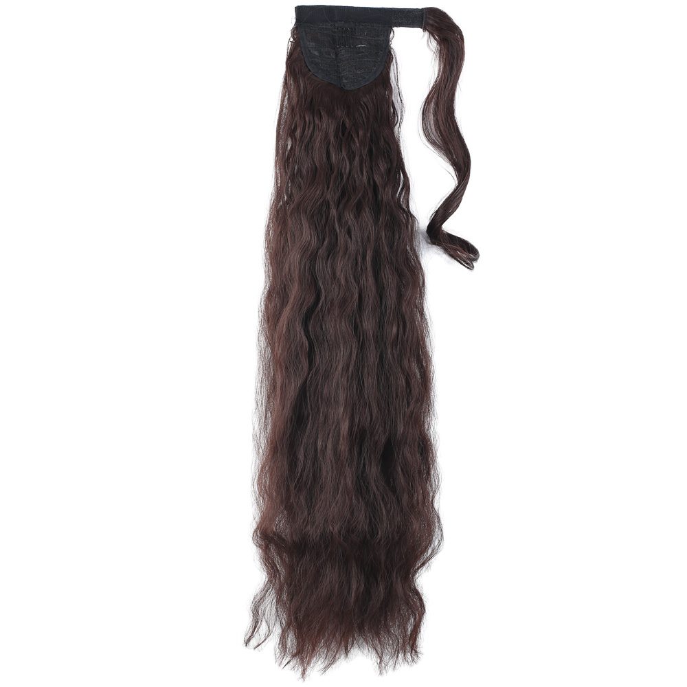 Tie-Up Fluffy Wavy Ponytail / Dark Brown