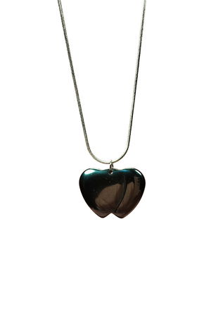 Hematite Natural Stone Handmade Pendant with Chain: 2 cm Chain: 20 cm Boxed