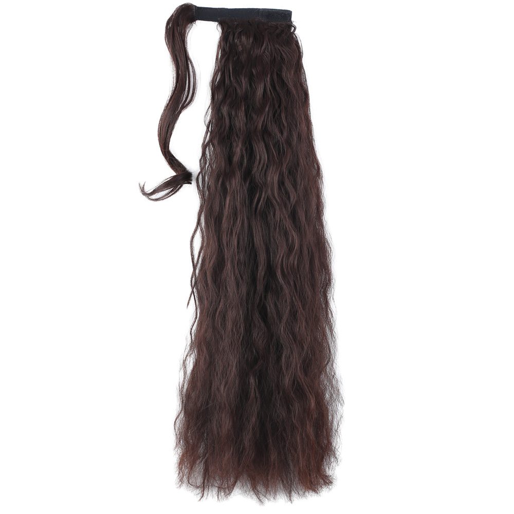 Tie-Up Fluffy Wavy Ponytail / Dark Brown