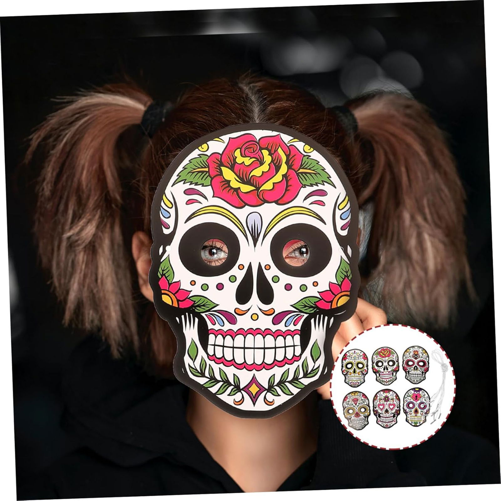 Day of the Dead Skull Dry Head Mask Eva Soft Model