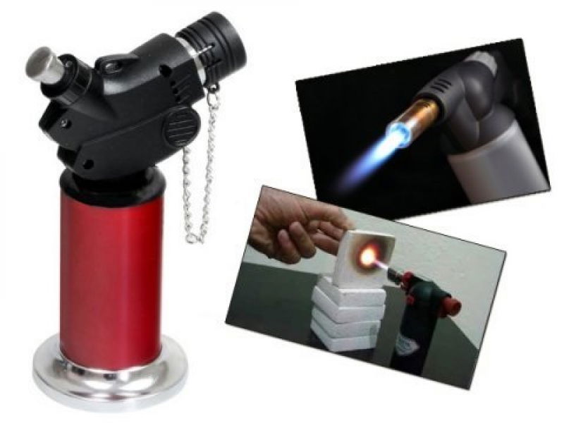 Blowtorch Lighter Clamshell 1300 Degree Gas Blowtorch Lighter Flame Heat Gun