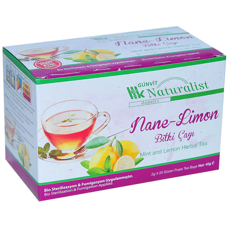 Mint Lemon Herbal Tea 20 Sachets