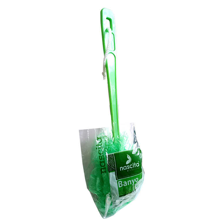 Bathroom Shower Fiber Green with Handle